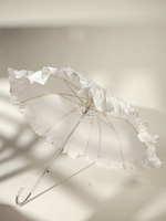 浮羽洋傘歐式復古傘攝影拍照拱形公主傘直桿宮廷風蕾絲長柄彎柄傘