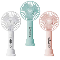 小禮堂 史努比 USB充電手持電風扇附底座 (靜音 3色隨機)