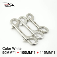 KEEP DIVING 316 Stainless Steel Scuba Diving Double Ended Hook BCD Chioce Snap Bolt Kit Quick Draw
