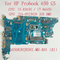 6050A3028501-MB-A01 For HP Probook 650 G5 Laptop Motherboard With I3 I5 I7 8Th CPU L58731-001 L58730-501 L58735-601 L58733-601