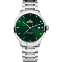 TITONI 梅花錶 空中霸王系列自動機械腕錶-40mm 83733 S-673