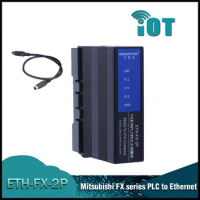 CNC ETH-FX-2P Ethernet module RS422-ETH Converter RS422 Suitable for Mitsubishi FX Series PLC FX-1N 1NC FX-2N 2NC FX-3U 3UC