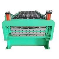 Automatic GI PPGL GL Corrugated Iron Sheet Trapezoidal IBR Profile Roofing Roll Forming Roof Roll Tile Forming Machine