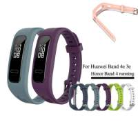Sports Silicone Strap for Honor band 4 running Huawei band 4e 3e Wristband