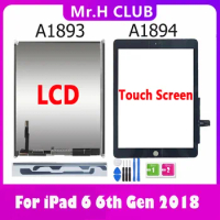 NEW For iPad 6 6th Gen 2018 A1893 A1954 Touch Screen Digitizer Panel LCD Display Screen For ipad 9.7 2018 A1893 A1954