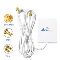4G 3G LTE Router External Antenna LTE Antenna TS9 CRC9 SMA Connector For Huawei 3G 4G LTE Router Modem 2M Cable