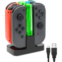 DATA FROG Charging Dock Compatible For Nintendo Switch/Switch OLED For Joy Con Charger Stand Station Game Accessories 2024