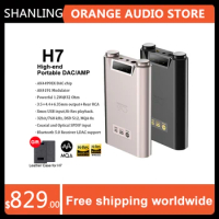 SHANLING H7 High-end Portable DAC/AMP AK4191EQ AK4499EX chips Headphone Amplifier Hi-Res Bluetooth 5.0 LDAC PCM768 DSD512 MQA 8x