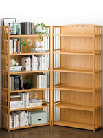 書架簡易書架落地簡約現代實木學生書櫃多層桌上收納架組合兒童置物架 交換禮物