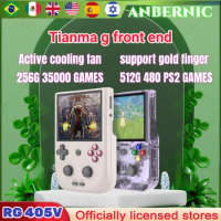 ANBERNIC RG405V Retro Portable PS2 Game Console 4 INCH IPS HD Touch Screen Android 12 64-bit Games OTA Update 512G PSP 3DS Gift