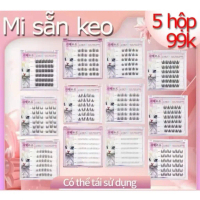 [Hàng đặc biệt] Mi Sẵn Keo Tự Dính 99K/5 Hộp - Tự Nhiên Cao Cấp Tái Sử Dụng Nhiều Lần
