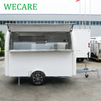 WECARE CE/DOT Valid Coffe Shop Trailer Carro De Comida Movil Cafe Van Truck Mobile Food Cart for Drinks