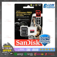 MicroSD 64 GB - Sandisk Extreme Pro A2 Memory Card | 170 Mbps