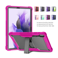 Shockproof For Samsung Galaxy Tab S9 11 2023 SM-X710 X716B Tab S9 FE Tab S6 lite/S7 Plus/S7 FE/S8 Plus PC+TPU Kids Tablet Cover