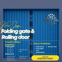 folding gate & rolling door alumunium galvalum dan besi