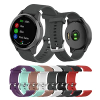 Wrist Strap For Garmin Vivoactive 4/3 Smart Watch Silicone Strap Replacement band For Garmin Venu SQ/Forerunner 245 Bracelet