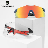 ROCKBROS Cycling Sunglasses Men Women Photochrimc Polarized Glasses For Running Fishing Outdoor Sports Bicycle Accessories