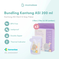 MOMABAE - Bundle 3 Box Kantong ASI 200 ml Kantong ASI BPA Free / Kantong ASI Thermal Sensor