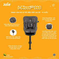 (BH 12 THÁNG) Ghế ngồi ô tô trẻ em Joie i-Pivot 360 Thunder