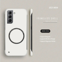 MiiVee-Ultra Slim PC Frameless Magnetic Phone Case For Samsung Galaxy S24 S23 S22 S21 S20 FE Plus NO