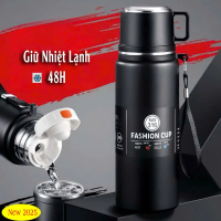 【Phiên bản nâng cấp】 【Deal hot]】 Bình giữ nhiệt thể thao, không gỉ, nắp làm cốc,dung  inox 316 TAMDI