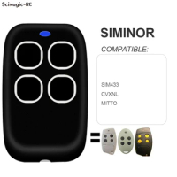 Garage Remote Control SIMINOR MITTO CVXNL SIM433,433.92MHz SIMINOR Gate Control Duplicator Gate Control Transmitter Key