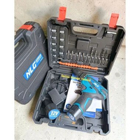 NLG 12VS SET Mesin Bor Cordless Drill Baterai Cas 10 MM 12 Volt