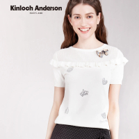 【Kinloch Anderson】小熊燙鑽針織短袖上衣 金安德森女裝(KA1159006)