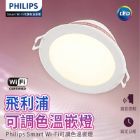 Philips 飛利浦 Wi-Fi WiZ 智慧照明 可調色溫嵌燈(PW003)Philips 飛利浦 Wi-Fi【APP下單9%點數回饋】