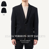 韓版西裝外套 修身剪裁西裝外套 素面西裝 Suit Jackets Korea Version (333-HK3)黑色 男 [實體店面保障] sun-e