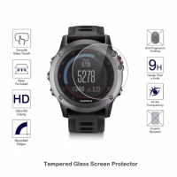2PCS 9H Tempered Glass LCD Screen Protector Shield Film Cover for Garmin Fenix 3 Fenix3 / HR