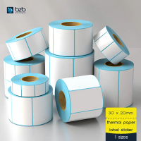 30 x 20mm Thermal Label Sticker Waterproof Barcode Printing Product Shipping Tag Kertas Label