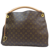 【二手名牌BRAND OFF】LOUIS VUITTON LV 路易威登 棕色 原花 PVC塗層帆布 Artsy GM 肩背包 M40249