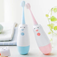 New Hot Children Electric Toothbrush Cartoon Pattern Tooth Brush Electric Teeth Tooth Brush For Kids with Soft Replacement Head