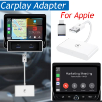 Wireless CarPlay Adapter for lPhone Wireless Auto Car Adapter Plug Play 5GHz WiFi Online Update Apple Wireless Carplay Dongle