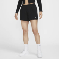 【NIKE 耐吉】短褲 女款 運動褲 AS W NSW NK CHLL FT MR 4IN SHO 黑 HF6941-010