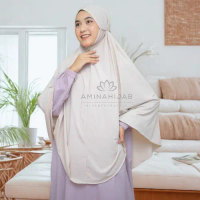 Jilbab Khimar Kerudung Bergo Tali Hijab Instan Syari Jersey Aisyah Jumbo