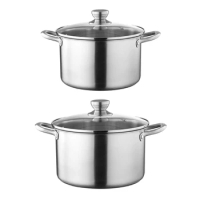 Practical Steel Cooking Pots Cooking Pots Lid Soup Pots Stockpots with Lid Essential Tool for Cooking
