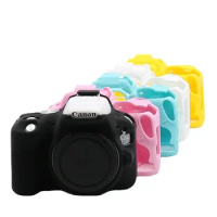 For Canon EOS 250d 200dii 200D rebel SL2 kiss X9 DSLR camera rubber Silicon case soft body cover protector skin