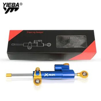 Motorcycle Steering Stabilize Damper Bracket Mount CNC Motorbike FOR YAMAHA XMAX XMAX 125/200/250/400 All Years With XMAX Logo