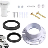 Portable RV Toilet Seal Ring Supplies RV Toilet Sealing Combination Portable RV Toilet Flush Seal And Flange Repair Parts Seal