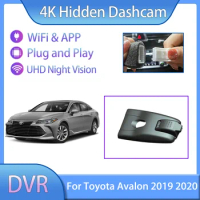 For Toyota Avalon XX50 2019 2020 NEW 4K HD DVR Hidden WiFi Driving Recorder Front And Rear Cameras Dashcam Car Auto Accessories