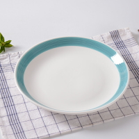 陶瓷湯盤 飯盤 圓形菜盤 手繪創意盤子深盤 酒店飯餐廳店中式餐具
