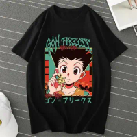 Anime Hunter X Hunter Killua Zoldyck T Shirt Men Women Casual Fashion Harajuku Short Sleeve Crew Neck Plus Size Unisex T Shirt