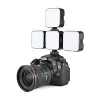 LED Video Light Mini Portable 49 Beads Dimmable LED Video Panel Light 6500K for Gopro 6 7 8 osmo Phone Gimba Camera Photograp
