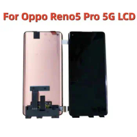 Original For Oppo Reno5 Pro 5G LCD Display Screen Touch Panel Digitizer Assembly Replacement For Oppo Reno5 Pro Plus LCD