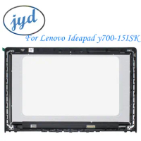 For Lenovo Ideapad Y700 15 Y700-15ISK 15.6" LCD DISPLAY TOUCH SCREE ASSEMBLY with frame