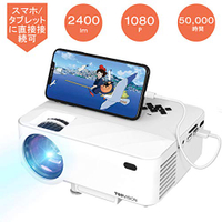 TOPVISION【日本代購】投影儀1080P全HD對應 2400lm內置揚聲器