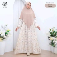 AYURI - Gayatri Gamis Perempuan Daily Muslimah Syar'i | Gamis Busui Friendly Katun Rayon 100% Adem J