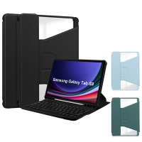 □功能再升級!! 360度旋轉 貼心筆槽設計 可放無線鍵盤□三星 SAMSUNG Galaxy Tab S9 SM-X710 X716 11吋 平板電腦保護套 多角度調整 皮套
